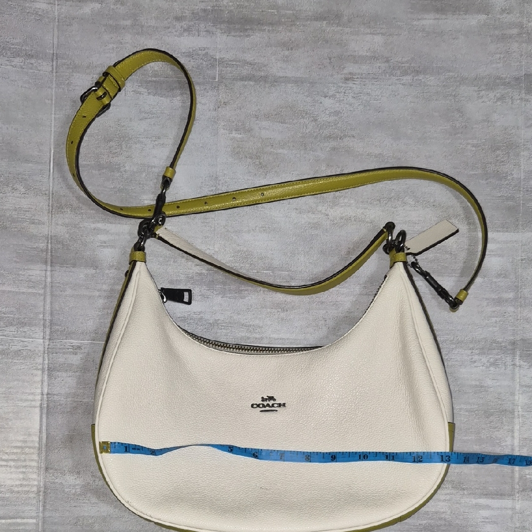 Coach Colorblock E/W Harley Hobo White/Olive Green